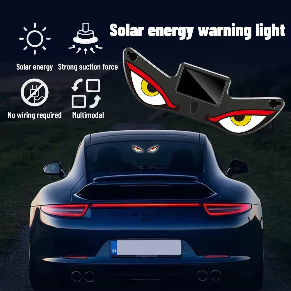Solar USB Car Demon Eye LED Ambient Light | Breathing Neon Car Atmosphere Light P3