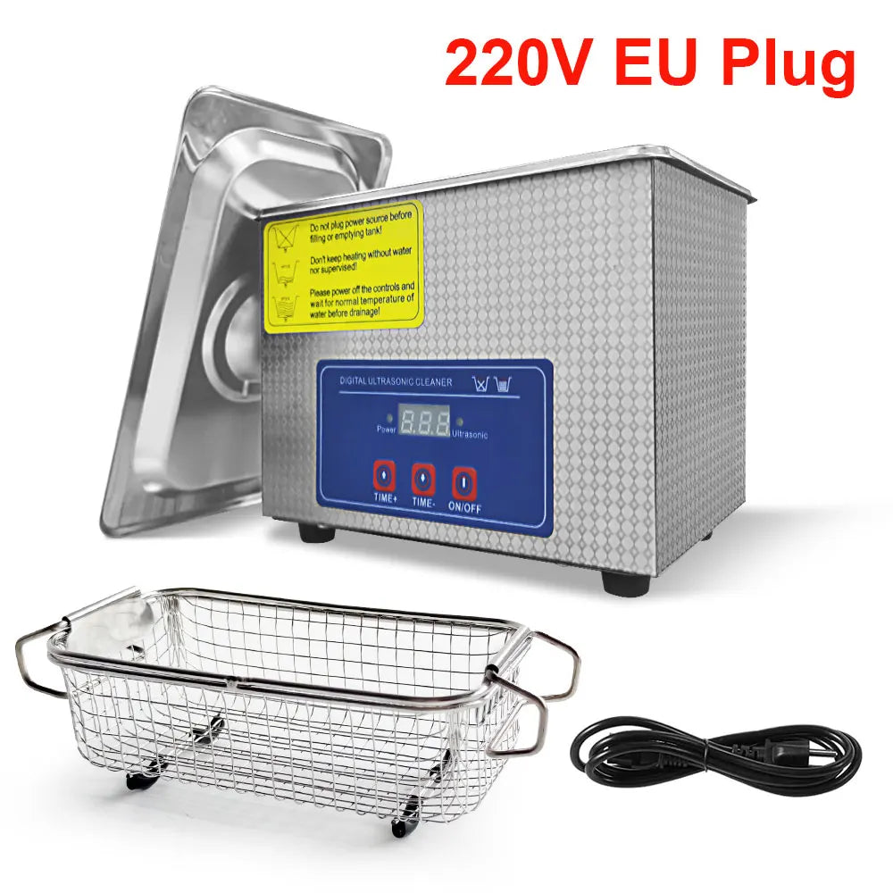 Raugee 0.8L Ultrasonic Cleaner 40kHz – Jewelry & Glasses Ultrasonic Cleaner P3 EU Plug 220V