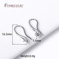 18K Gold Plated Pearl Ear Wire Hooks – DIY Earring Findings Earring Findings P3 Rhodium plated 30 Pieces
