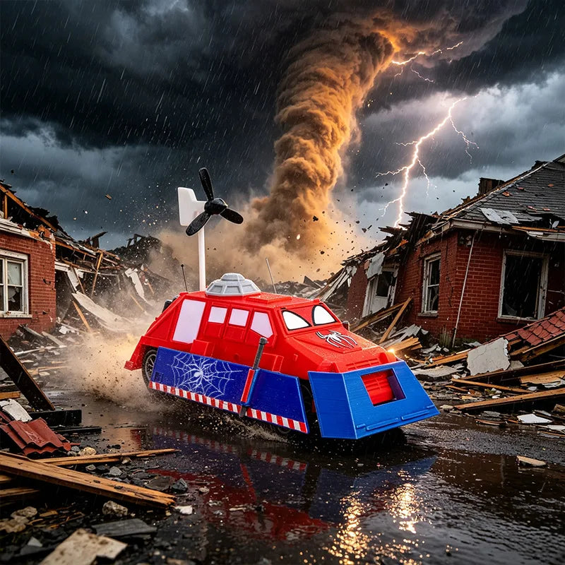 TIV2 Storm Chaser Tornado Intercept Vehicle Desktop Model Collectible Vehicle Model P3