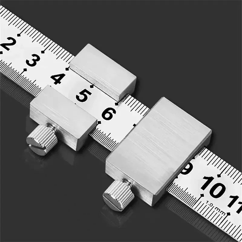 Carpenter Steel Rule Stop Block – Precise Marking & Measuring Measuring Stop Block P3