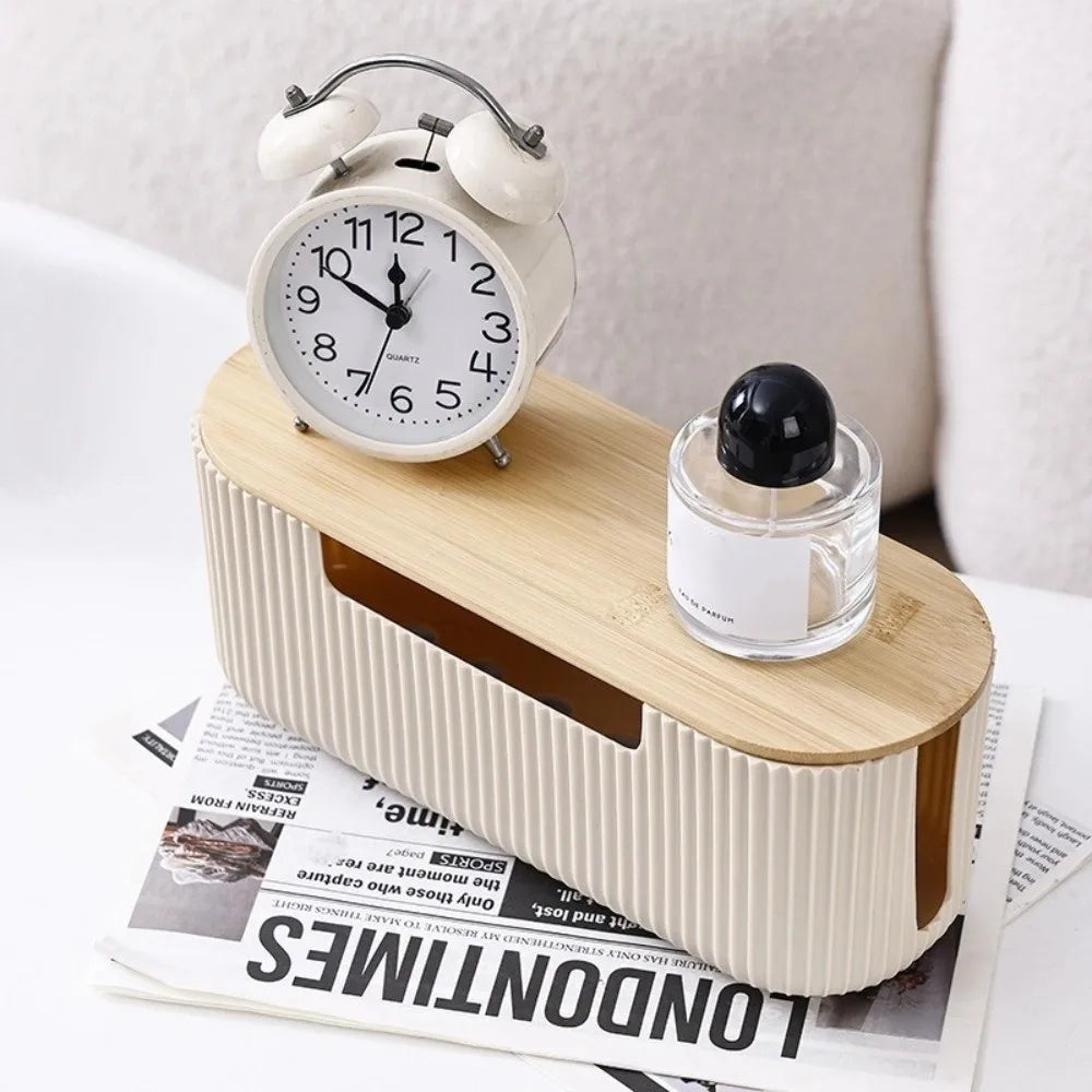 Desktop Cable Storage Box with Lid – Dustproof Wire Organizer Cable Storage Box P3