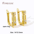 18K Gold Plated Earring Hooks – DIY Jewelry Findings | FINRUSIAC Earring Hooks Findings P3 18K Real Gold Plated 3 pairs