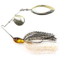 B&U Dual Blade Spinnerbait Lure – Bass & Pike Freshwater/Saltwater Spinnerbait Fishing Lure P3 black golden 1pc-18g