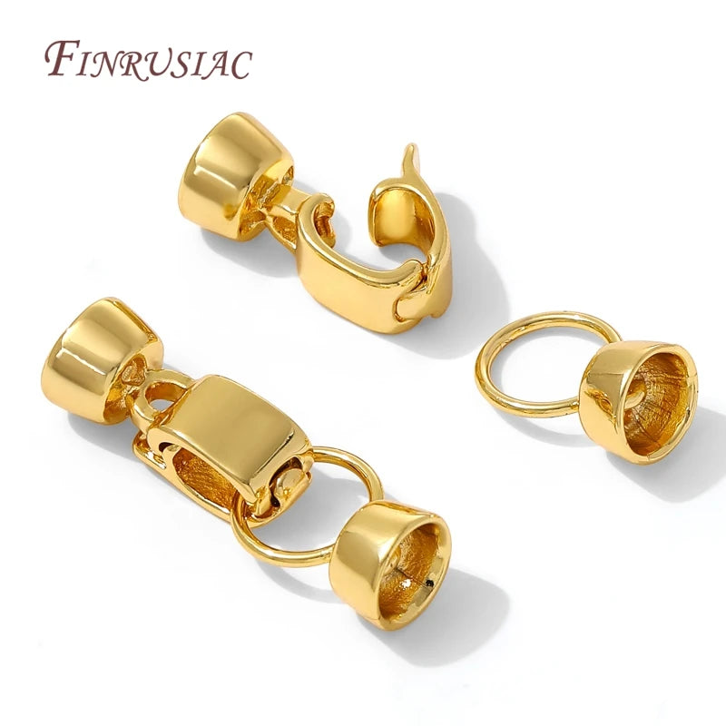18K Gold Plated Brass Pearl Clasps – DIY Jewelry Findings Jewelry Clasp Findings P3