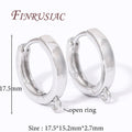 18K Gold Plated Earring Hook Clasps | DIY Earwire Findings Earring Hook Findings P3 Rhodium Plated 2 pairs