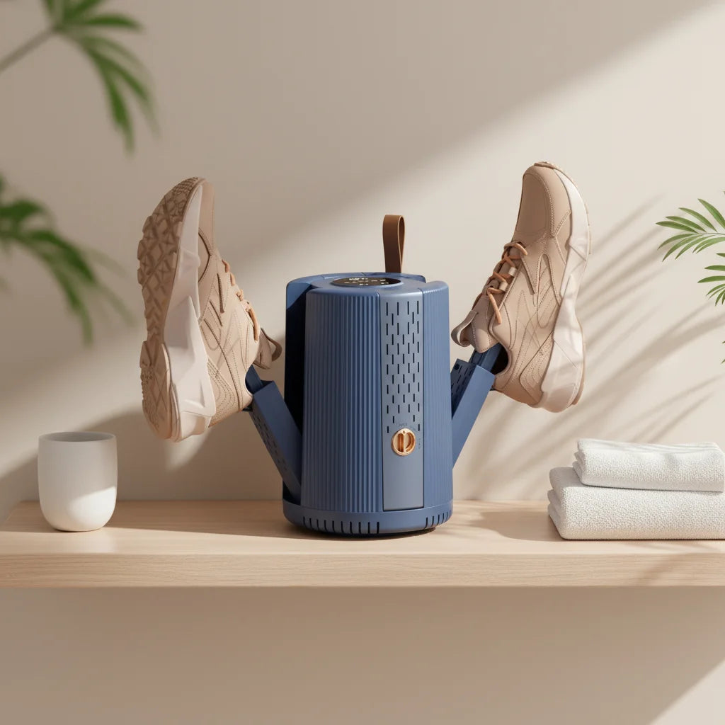 DUTRIEUX Foldable Electric Shoe Dryer with Timer & Warmer