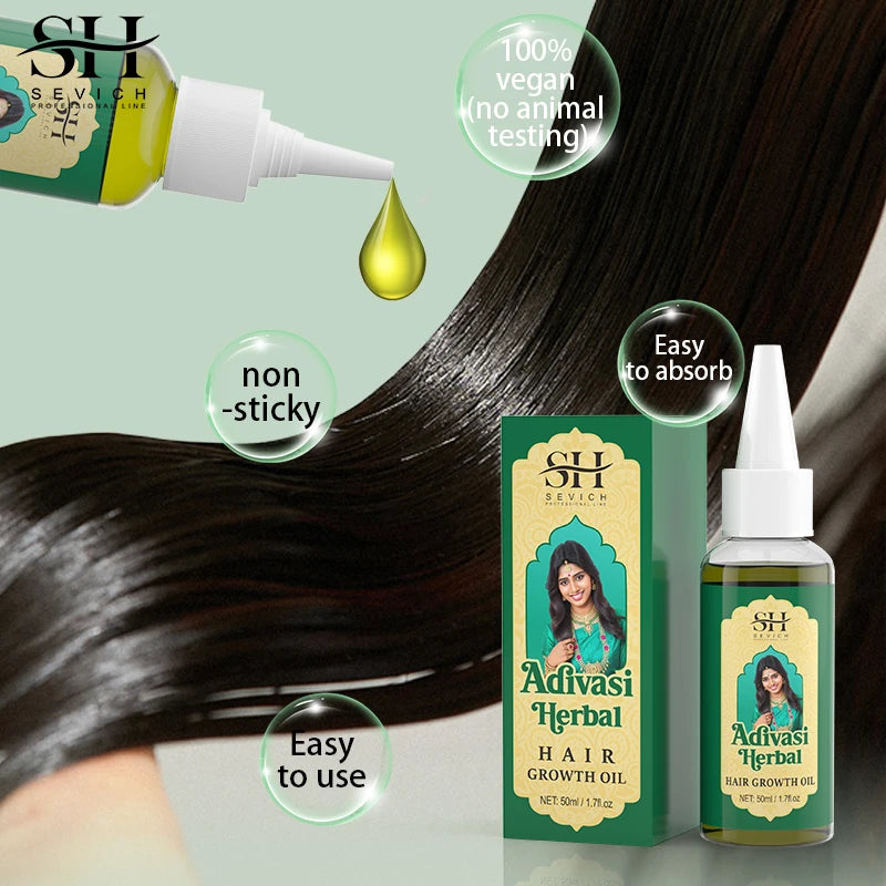 Ayurvedic Adivasi Herbal Hair Growth Oil – 50ml Serum | Sevich Hair Growth Oil P3