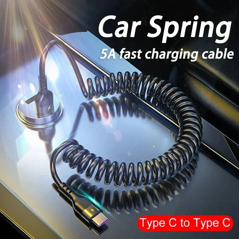 66W Retractable USB-C Fast Charging Cable 1M/1.8M/2M | 5A USB Charging Cable P3