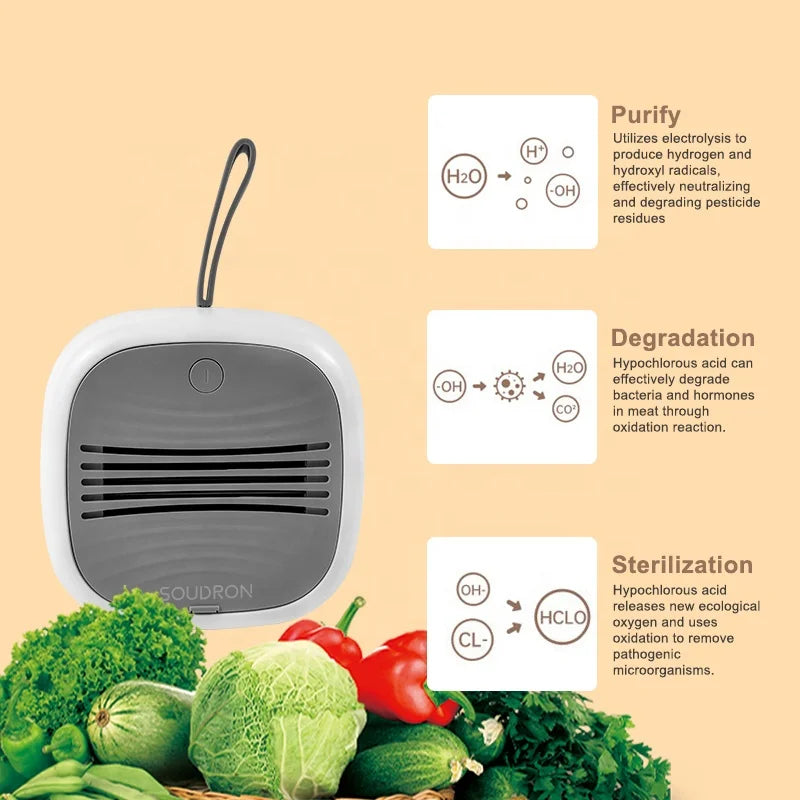 CAMAZ Portable Wireless Fruit & Vegetable Cleaning Machine Food Cleaning Machine P3