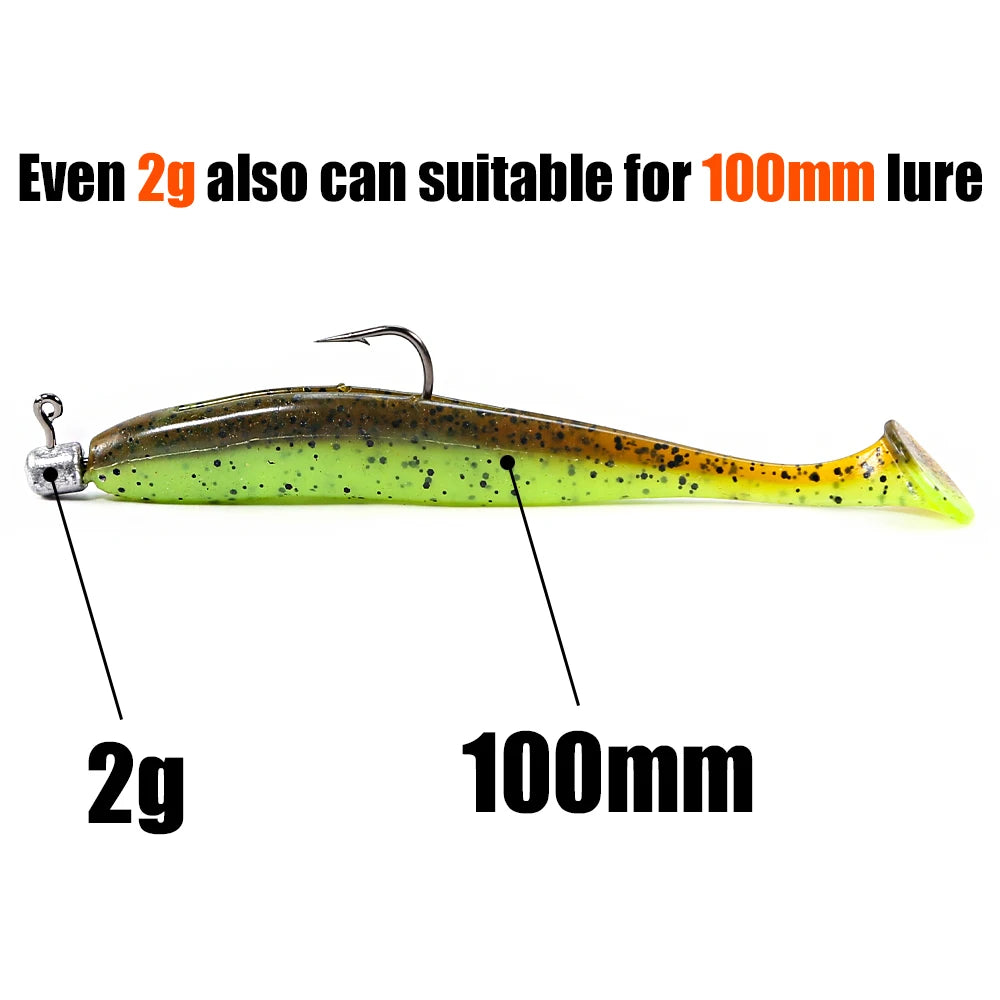 B&U Ned Rig Mushroom Head Hooks – Soft Bait Worm Fishing Fishing Hooks P3