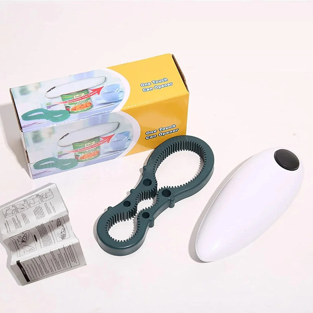 NOCCLILI One-Touch Electric Can Opener – Automatic Portable Electric Can Opener P3 SF310-white