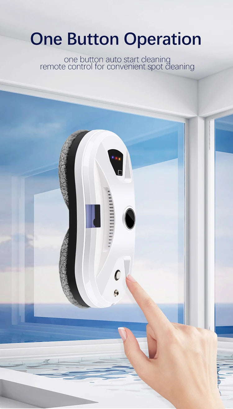 W14S Robot Window Cleaner – Auto Water Spray & Remote Control Window Cleaning Robot P3