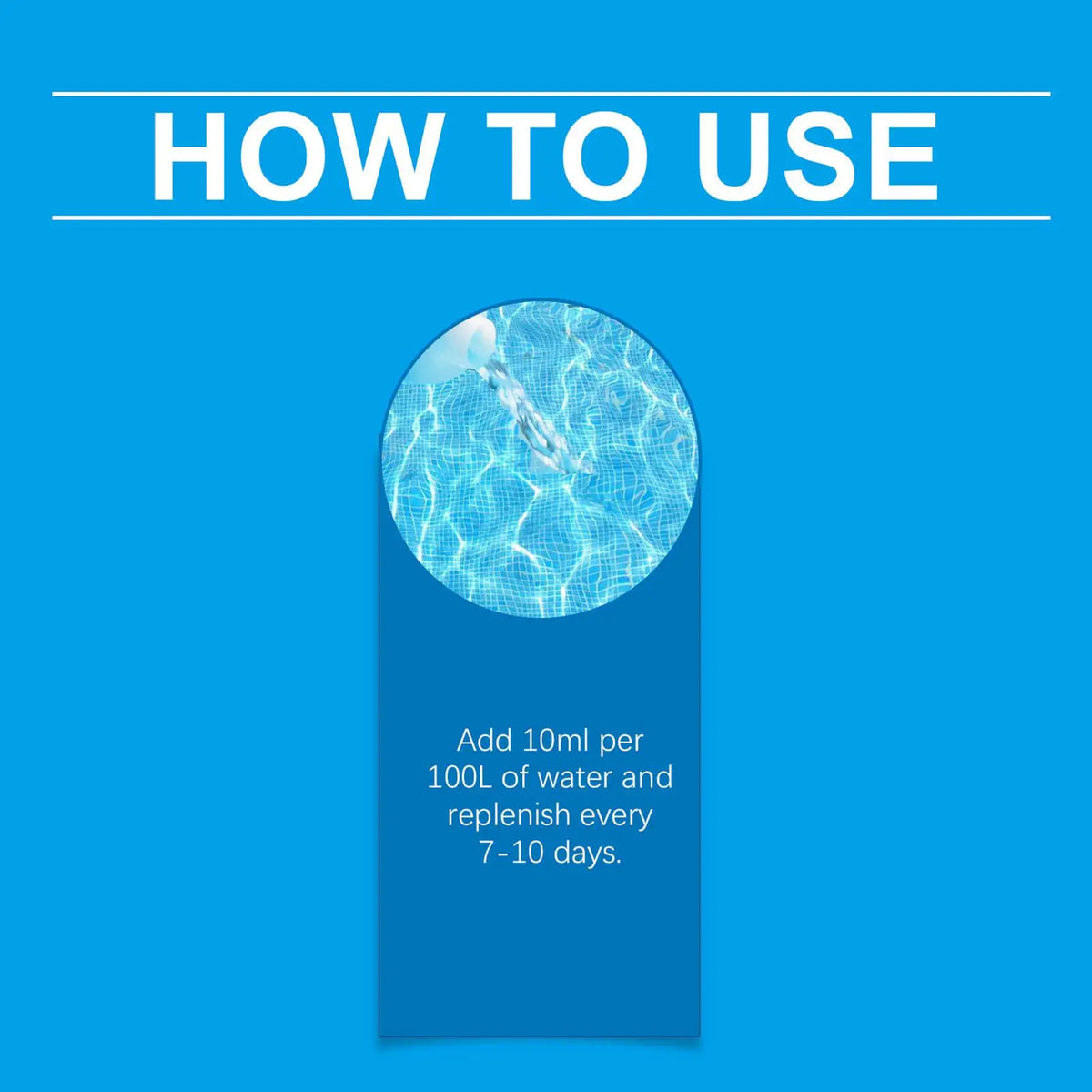 100ml Pool Water Clarifier Liquid – Above Ground & Hot Tub Pool Water Clarifier P3