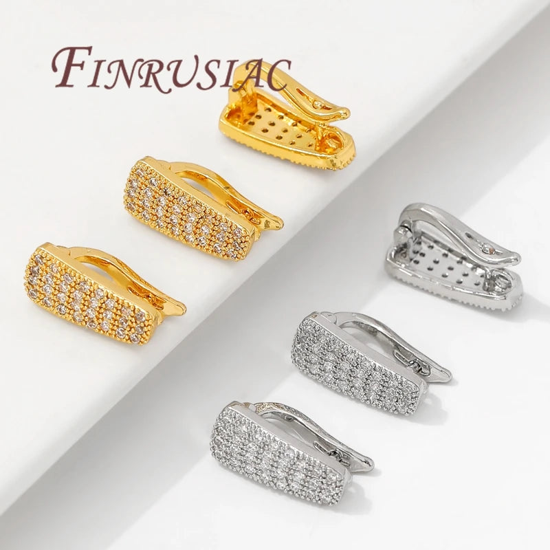 18K Gold Plated Bail Clasp – Brass Pendant Connector DIY Jewelry Jewelry Bail Connector P3