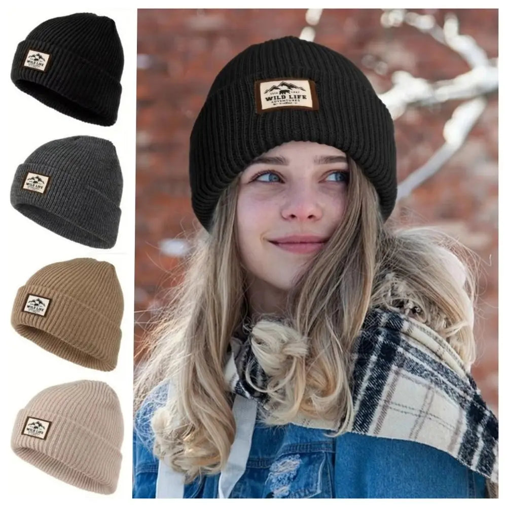 Fleece Knit Beanie Hat – Windproof Ear Cover Winter Cap Unisex Winter Beanie Hat P3