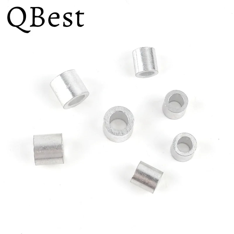 Aluminum Ferrule Crimping Sleeves for Wire Rope 1–10mm | 10/100 Pack Wire Rope Ferrule P3 10mmX10pcs