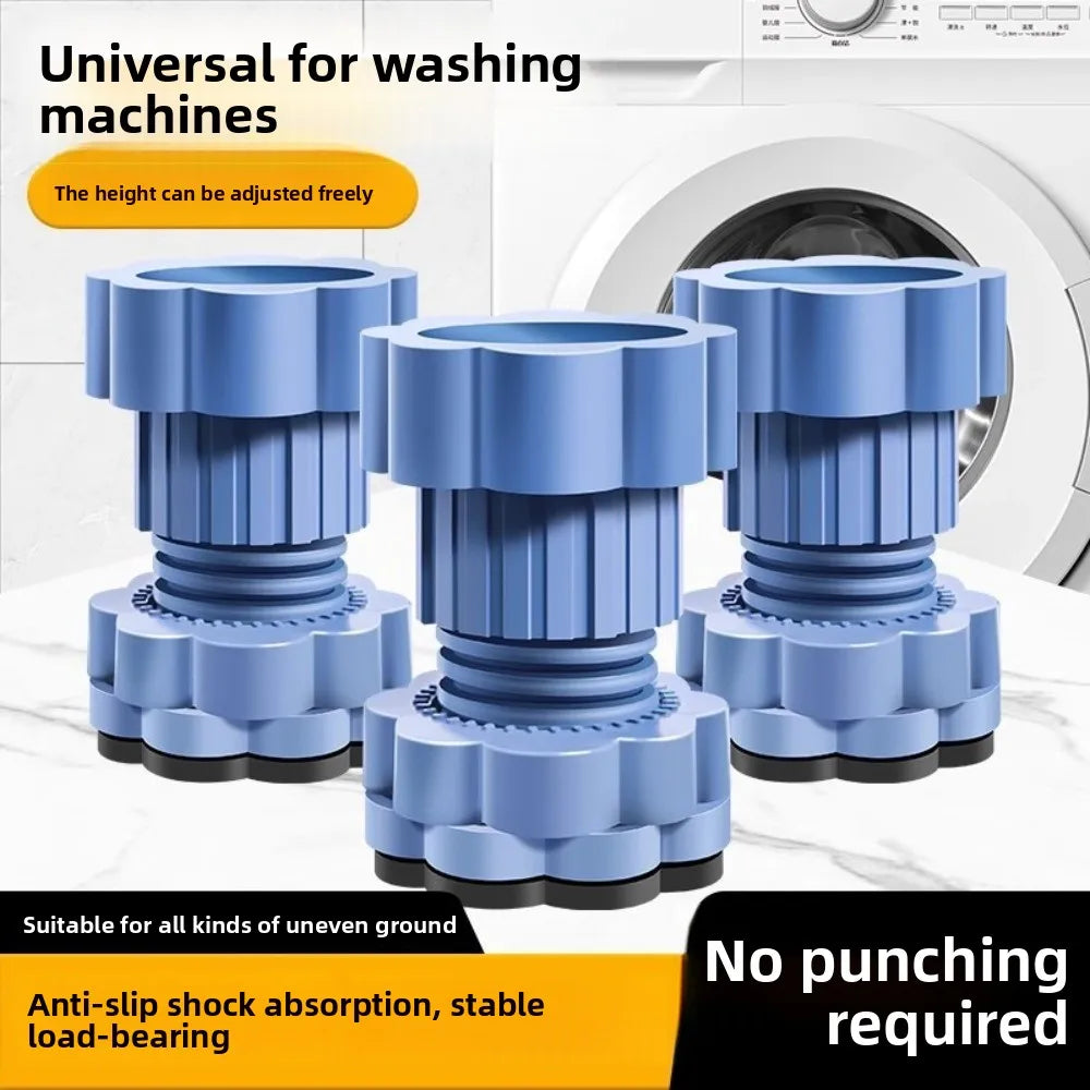 Adjustable Anti-Vibration Washing Machine Pads – 4pc Set Appliance Stabilizer Pads P3