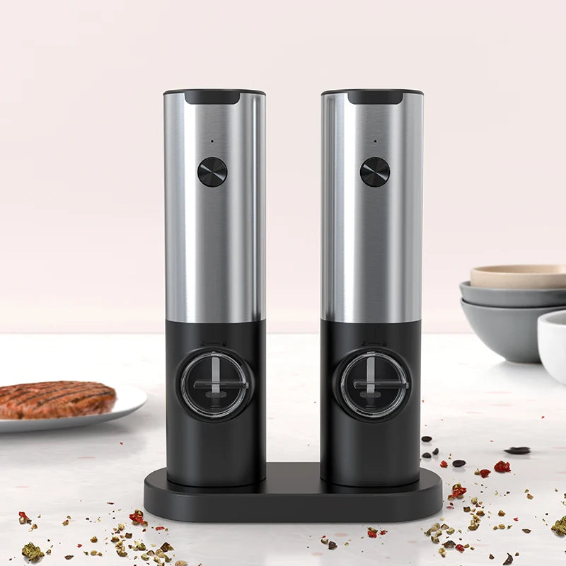 CLITON Electric Salt & Pepper Grinder Set – Adjustable Coarseness Electric Spice Grinder P3