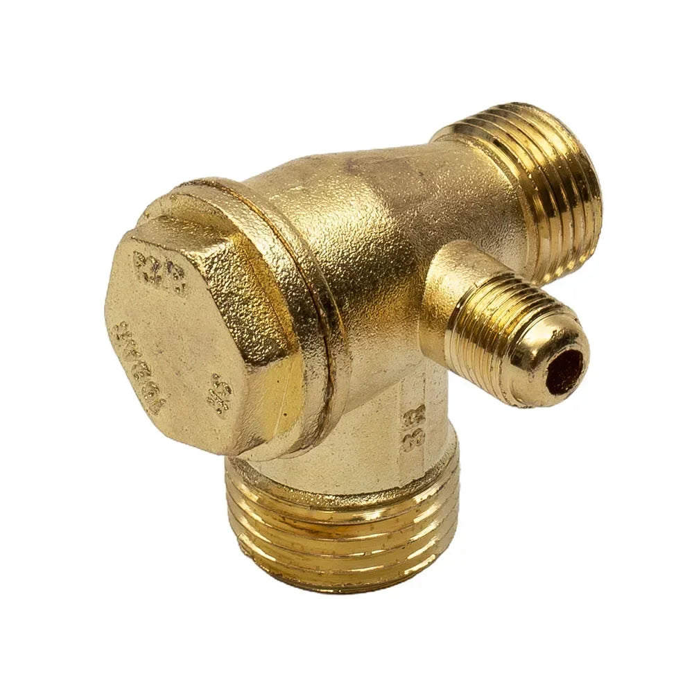3-Port Zinc Alloy Air Compressor Check Valve Connector