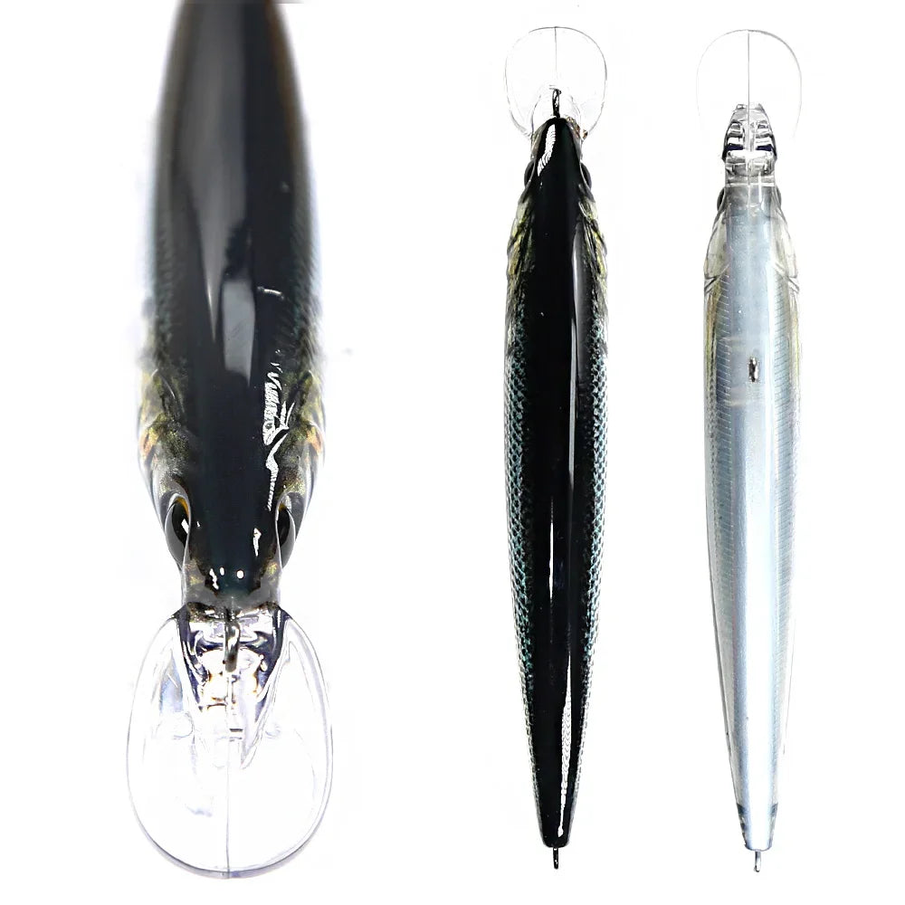 B&U Floating Minnow Saltwater Lure – Crankbait Wobbler Bass Fishing Lure P3
