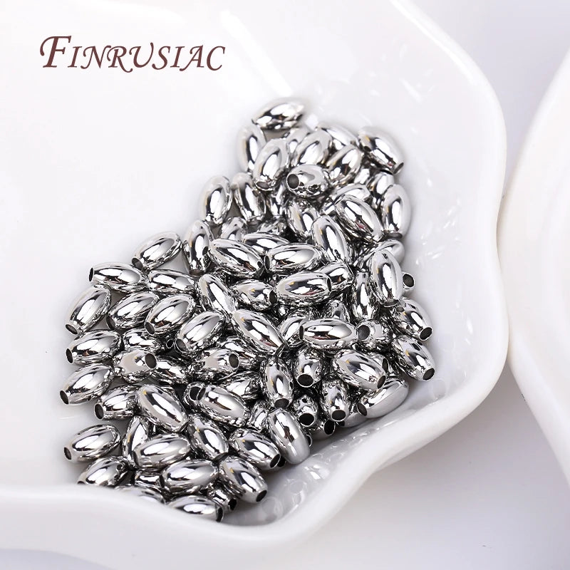 18K Gold Plated Oval Spacer Beads 3x5mm | DIY Jewelry Making Jewelry Spacer Beads P3