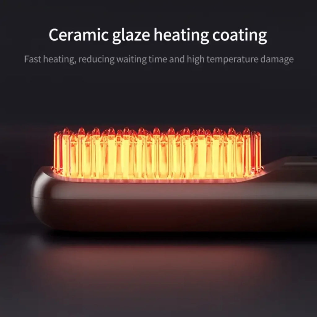 Portable Electric Hair Straightening Comb | 3-Heat Settings Hair Straightening Comb P3