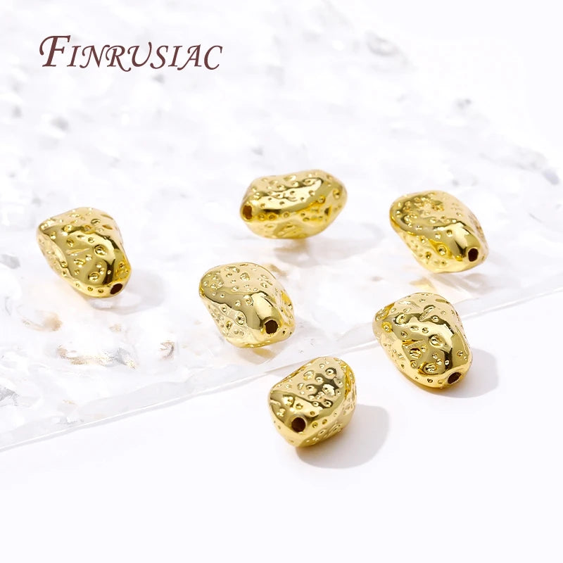 18K Gold Plated Irregular Spacer Beads – DIY Jewelry Making DIY Jewelry Beads P3