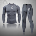 Men's Thermal Compression Underwear Set – Rashguard & Leggings Thermal Compression Set P3 2-piece set S