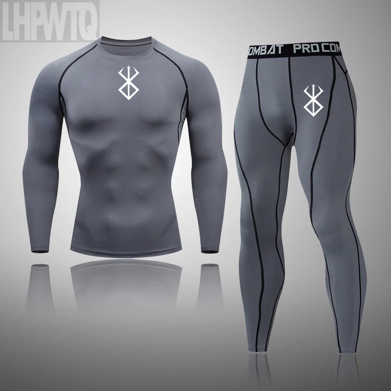 Men's Thermal Compression Underwear Set | Winter Long Johns Thermal Compression Set P3 2-piece set L
