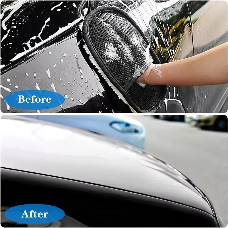 Plush Wool Car Wash Gloves – Scratch-Free Vehicle Cleaning Car Wash Gloves P3