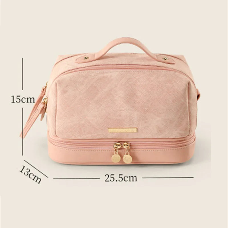 Multi-Compartment PU Leather Makeup Brush Organizer Bag Makeup Brush Bag P3
