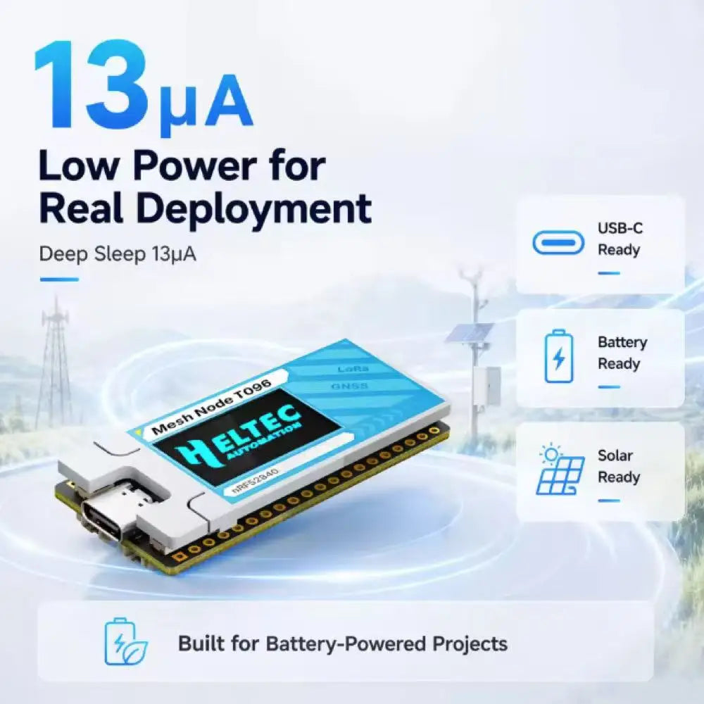 Mesh Node T096 LoRa GNSS Dev Board | SX1262 nRF52840 LoRa Development Board P3