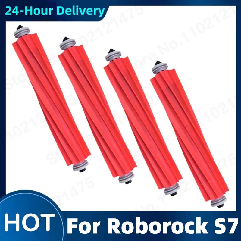 Rubber Main Roller Brush for Roborock S7 Q7 Qrevo P10 Vacuum Replacement Brush P3