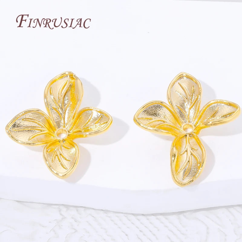 18K Gold Plated Flower Bead Caps – DIY Jewelry Findings Jewelry Bead Caps P3