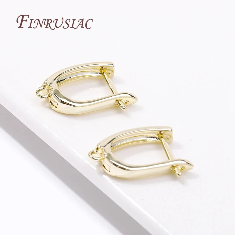 18K Gold Plated French Earring Hooks & Clasps – DIY Findings Earring Jewelry Findings P3