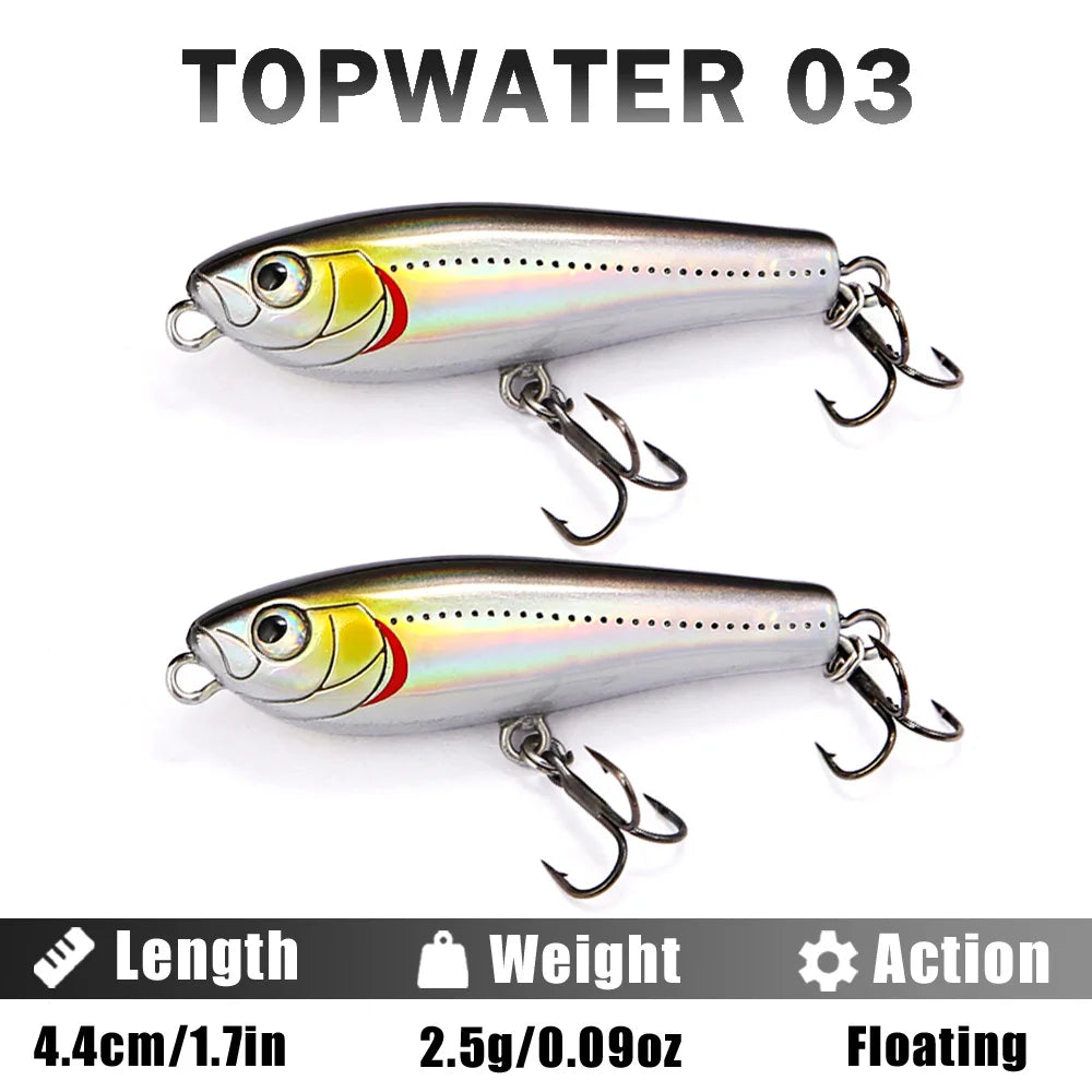 B&U Floating Pencil Topwater Lure – Fresh & Saltwater Topwater Fishing Lure P3