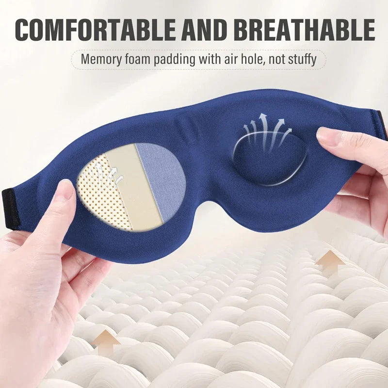 3D Contoured Blackout Sleep Eye Mask – Soft & Breathable Sleep Eye Mask P3