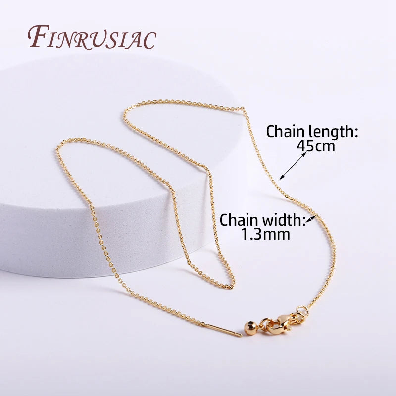 18K Gold Plated Adjustable Brass Chain – Jewelry Making Supply Jewelry Making Chain P3
