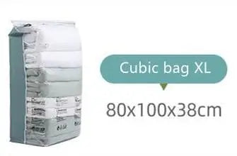 No-Pump Vacuum Compression Storage Bags – Extra Large Vacuum Storage Bags P3 cubic Vacuum Bag XL