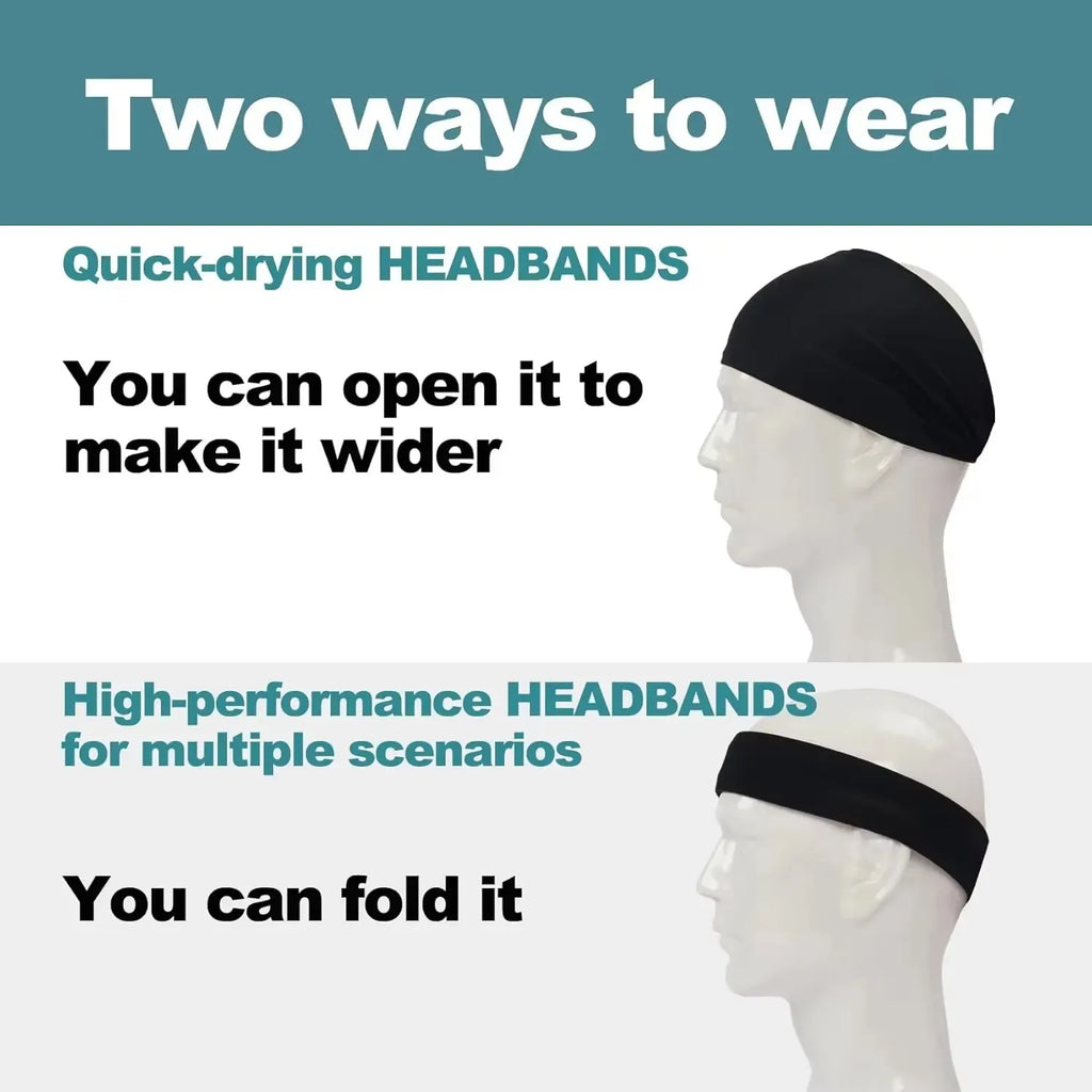 Elastic Sports Headband – Quick Dry Anti-Slip Sweatband Yoga Sports Headband P3