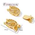 18K Gold Plated Bead Safety Clasp for Bracelets | FINRUSIAC Jewelry Clasp Findings P3 18k Gold Plated 4 pieces