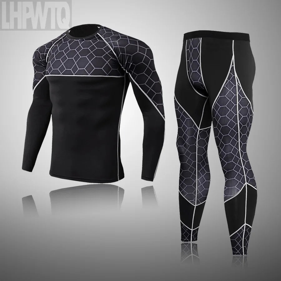 Men's Thermal Underwear Set – Compression Long Johns S–4XL Thermal Compression Set P3