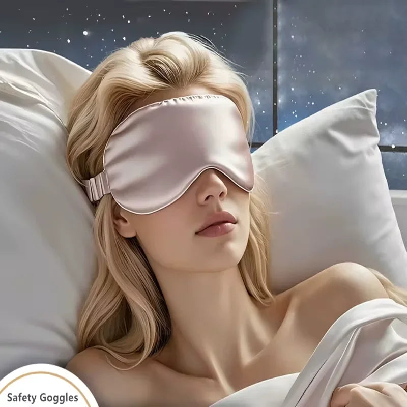 Double-Sided Silk Sleep Eye Mask – Light Blocking Travel Eyeshade Sleep Eye Mask P3