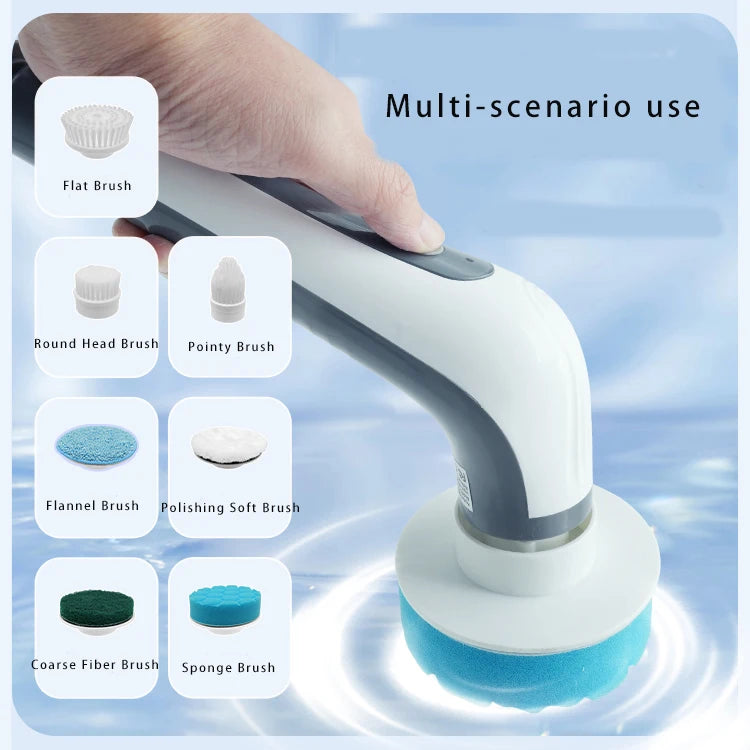 Cordless Electric Spin Scrubber IPX8 Wireless Cleaning Brush Electric Spin Scrubber P3