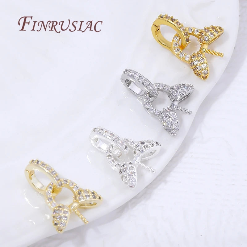 18K Gold Plated Bail Clasps – Pearl Pendant Holder Necklace Findings Jewelry Making Findings P3