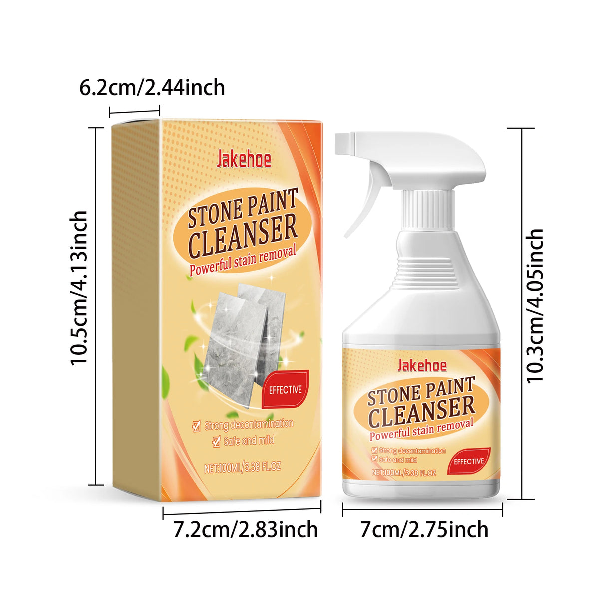 JAKEHOE Real Stone Paint Cleaner & Polish 100ml Surface Cleaner P3