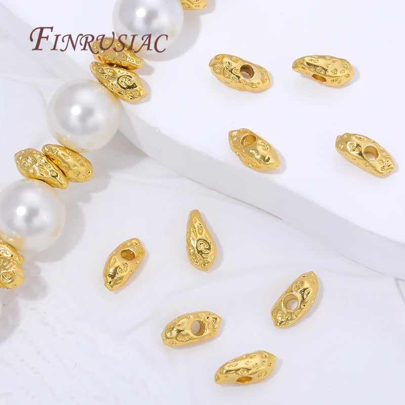 18K Gold Plated Spacer Beads for DIY Jewelry Making | 10/20 Pcs Jewelry Spacer Beads P3