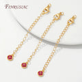 18K Gold Plated Extension Chain Lobster Clasp – DIY Jewelry Jewelry Chain Findings P3 18K Gold Plated 4 pieces