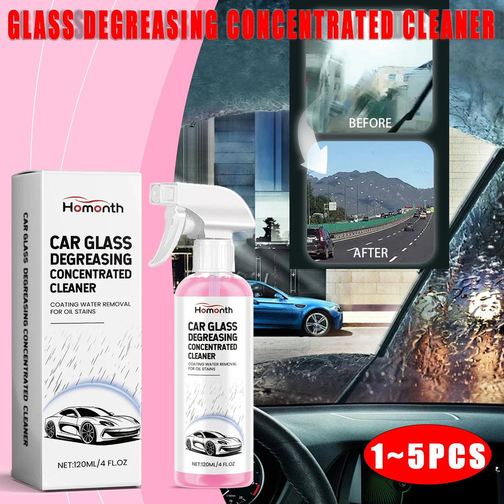 Homonth Car Glass Oil Film Remover – 120ml Windshield Cleaner Auto Glass Cleaner P3
